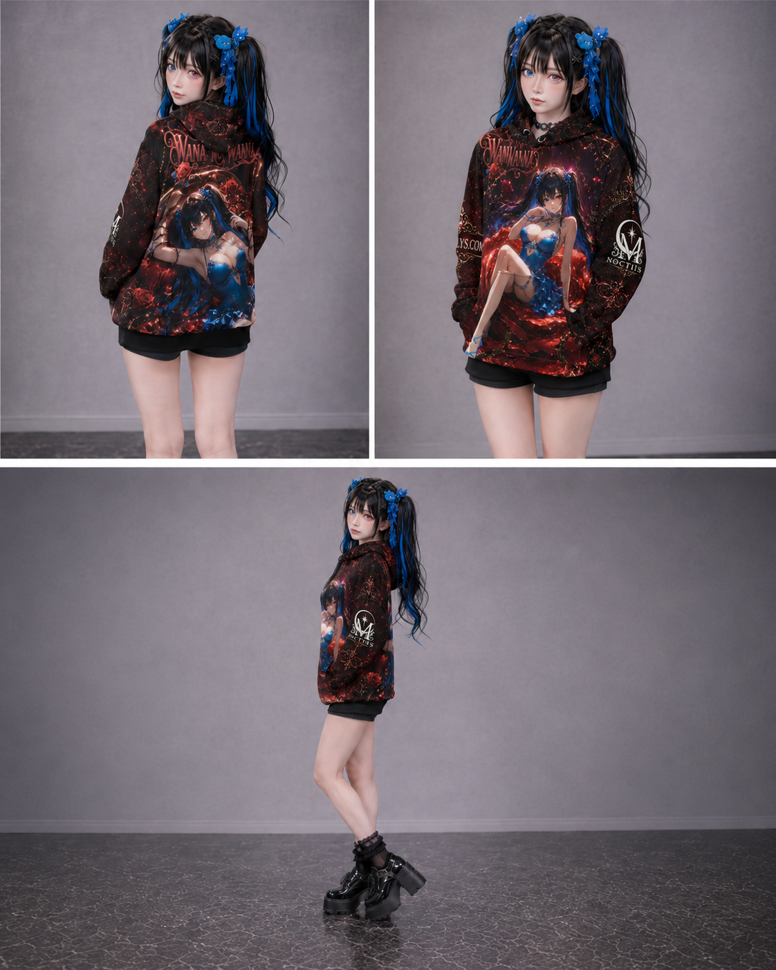 Wana no Wanna Hoodie mockup 9